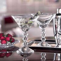 baccarat vega martini glass clear set of 2