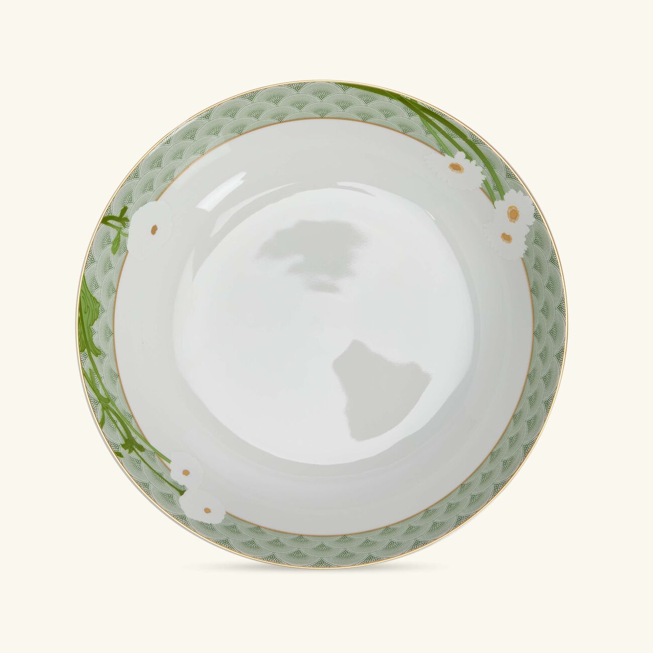bernardaud praiana vegetable dish green 24cm