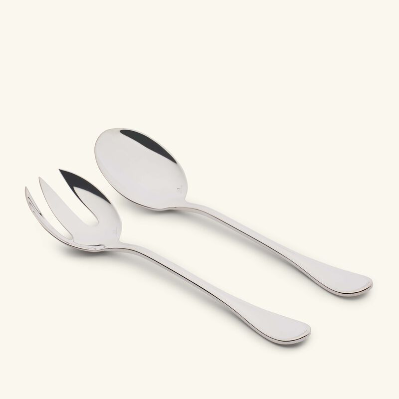 christofle albi salad serving set silver plated with gift box