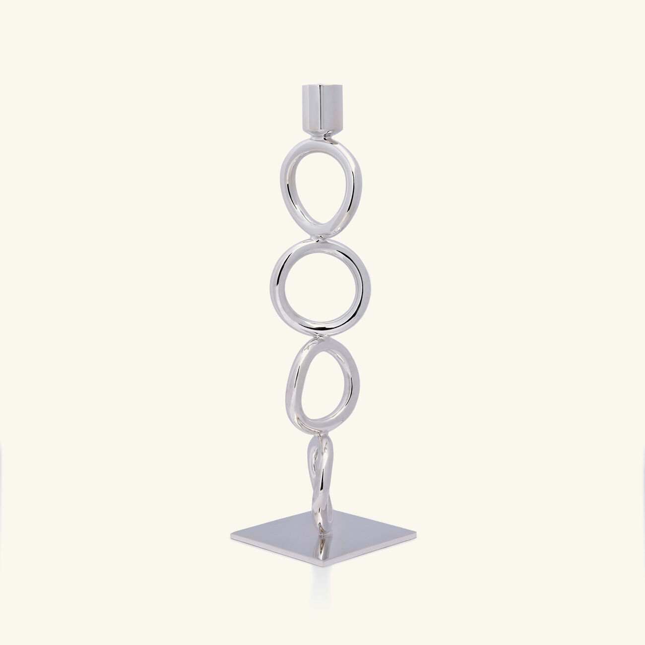 christofle vertigo four ring candle holder silver plated