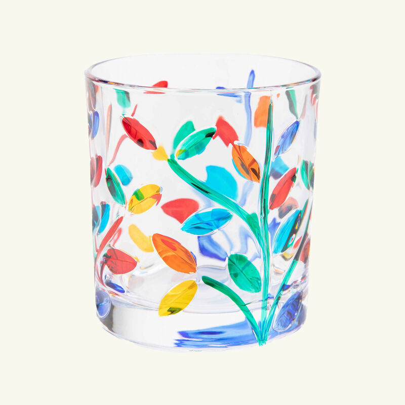 Painted Drinking Glass les ottomans painted drinking glass