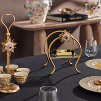 villari extravaganza cake stand gold