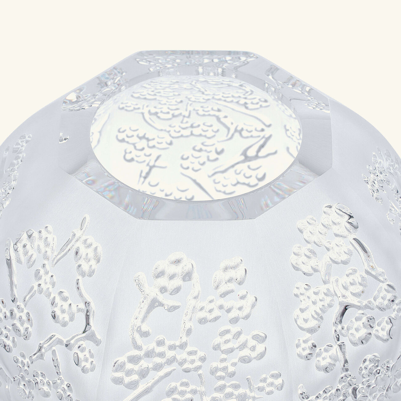 lalique sakura vase mini clear