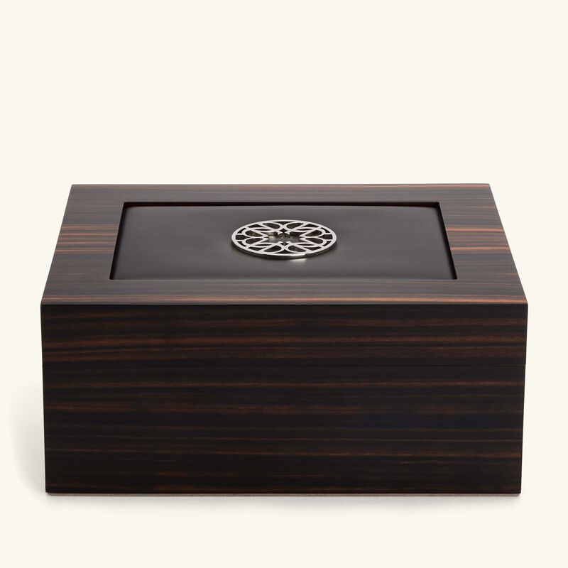 Elie Saab Cigar Humidor Ebony Ecusson giobagnara elie saab cigar humidor ebony ecusson