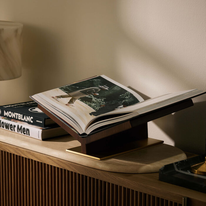 assouline collector classic bookstand brown