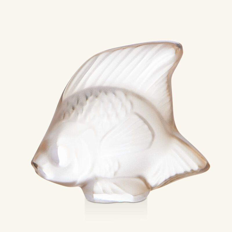 Fish Figurine Small Gold lalique fish figurine small gold