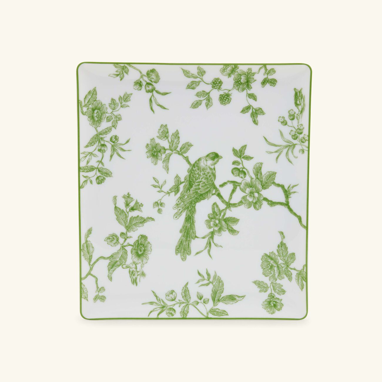 Albertine Tray Rectangular Green bernardaud albertine tray rectangular green
