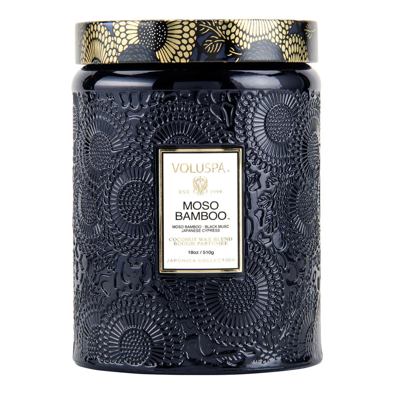 Moso Bamboo Large Jar Candle, large