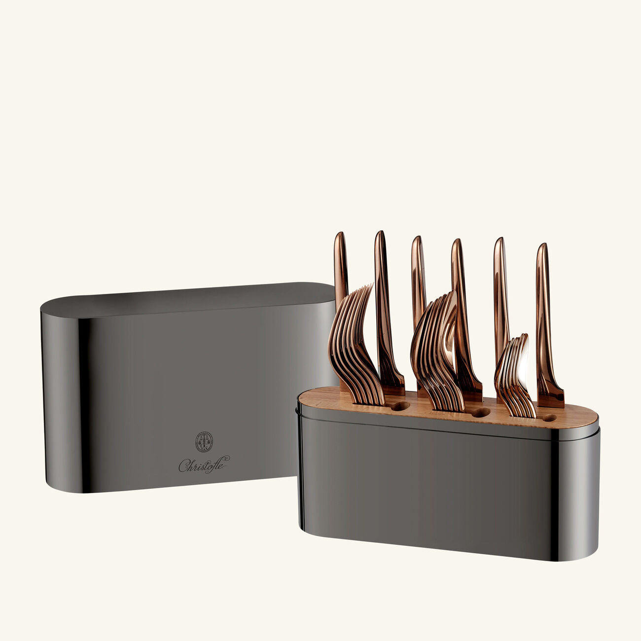 Concorde Cutlery Case Black christofle concorde cutlery case black