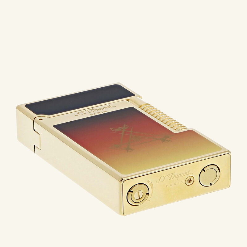 st dupont ligne 2 montecristo lighter brown