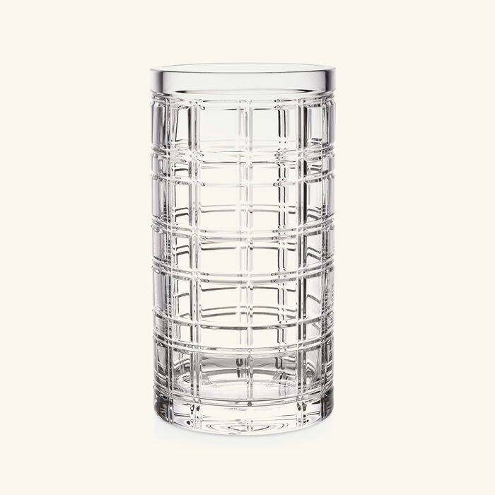 ralph lauren home hudson plaid vase medium clear