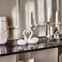 lladro endless love swans sculpture medium white