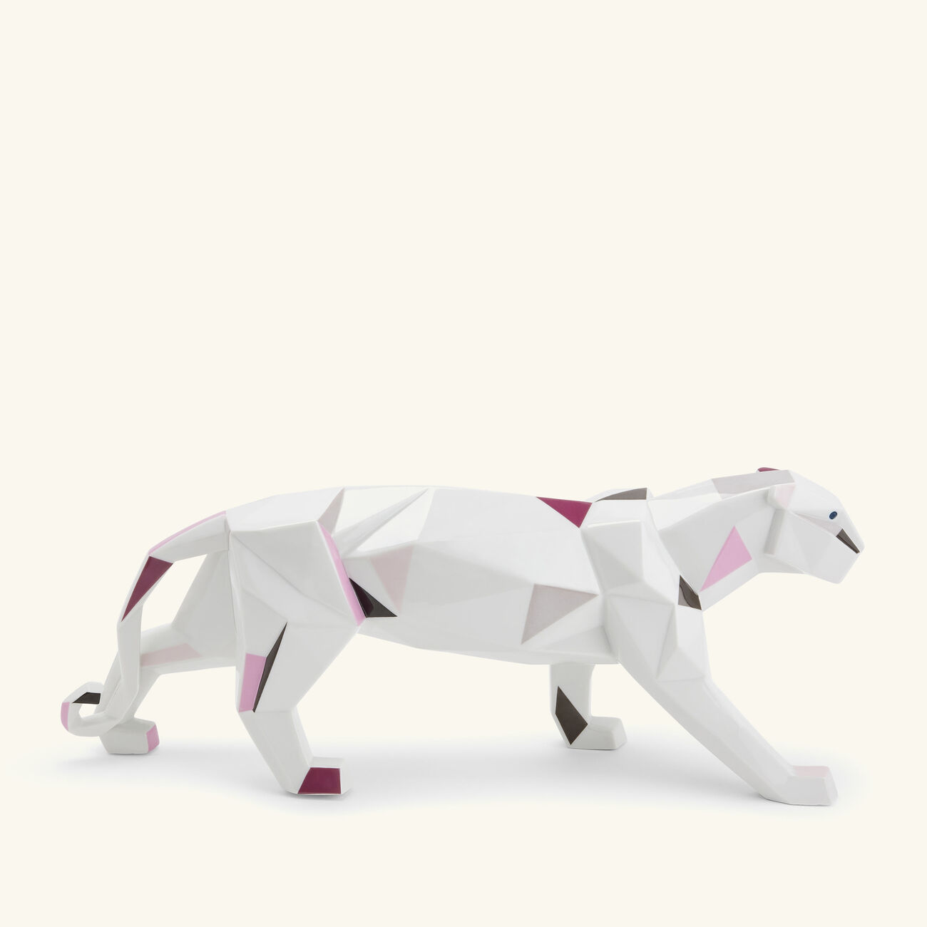 lladro panther sculpture small grey