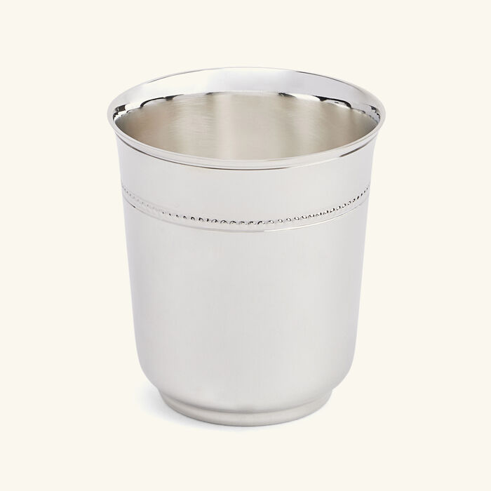 christofle perles baby cup silver plated