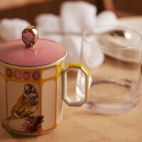 rosenthal idyllia mug with lid finch pink