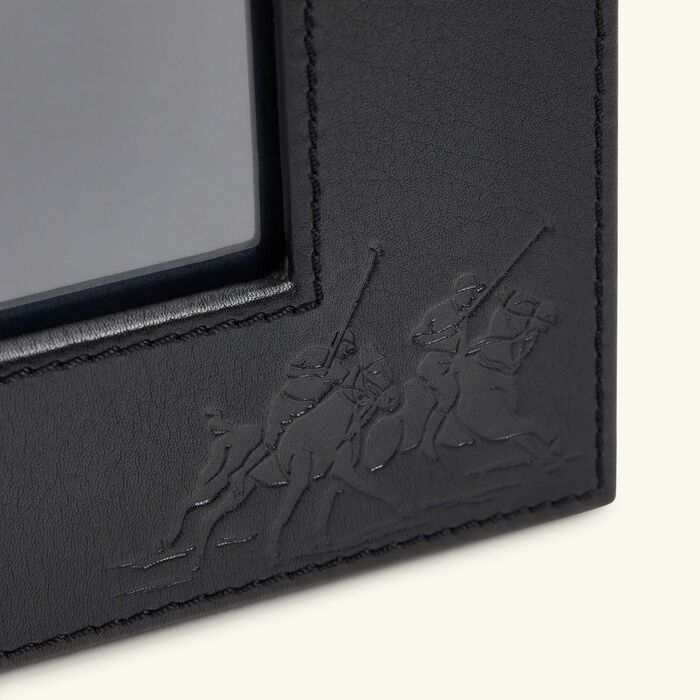 ralph lauren home penthouse garrett leather frame black 20x25 cm