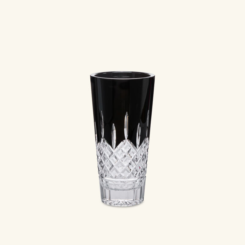 waterford lismore black vase medium black