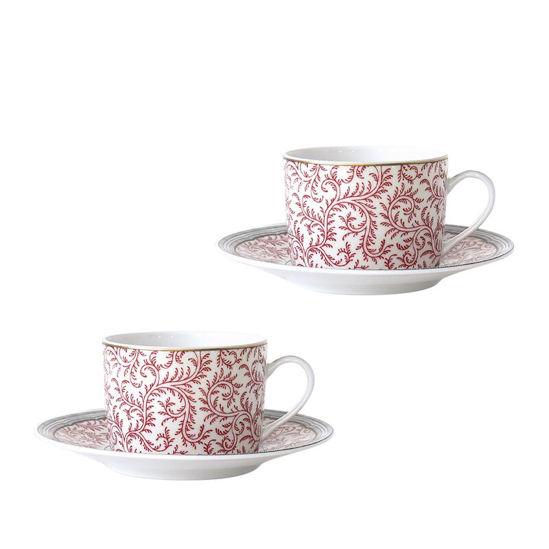 Collection Braquenié Set of 2 Tea Cups and Saucers, large
