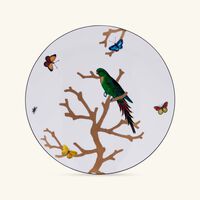 bernardaud aux oiseaux dinner plate round gold 26cm