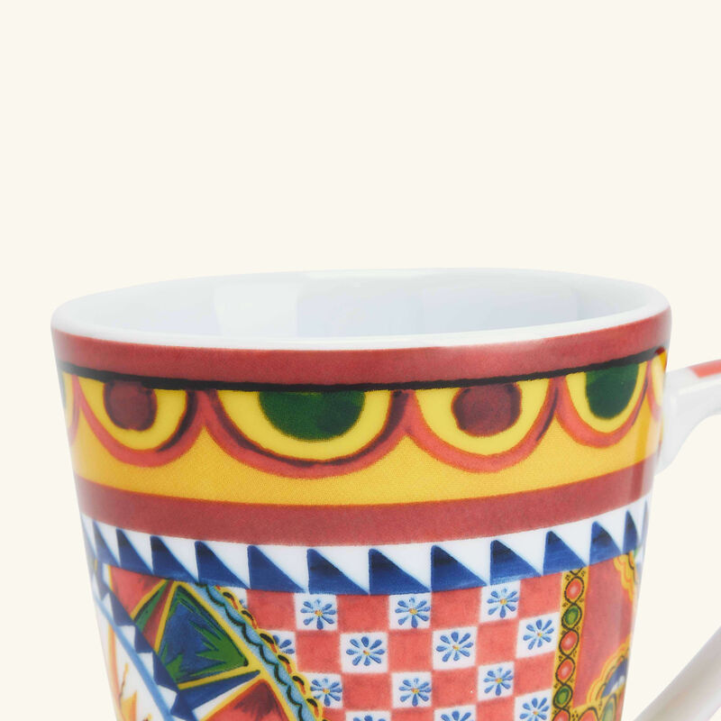 dolce gabbana casa carretto mug pattern