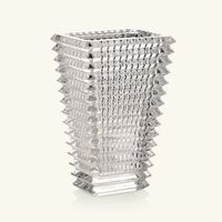 baccarat eye vase rectangular small clear