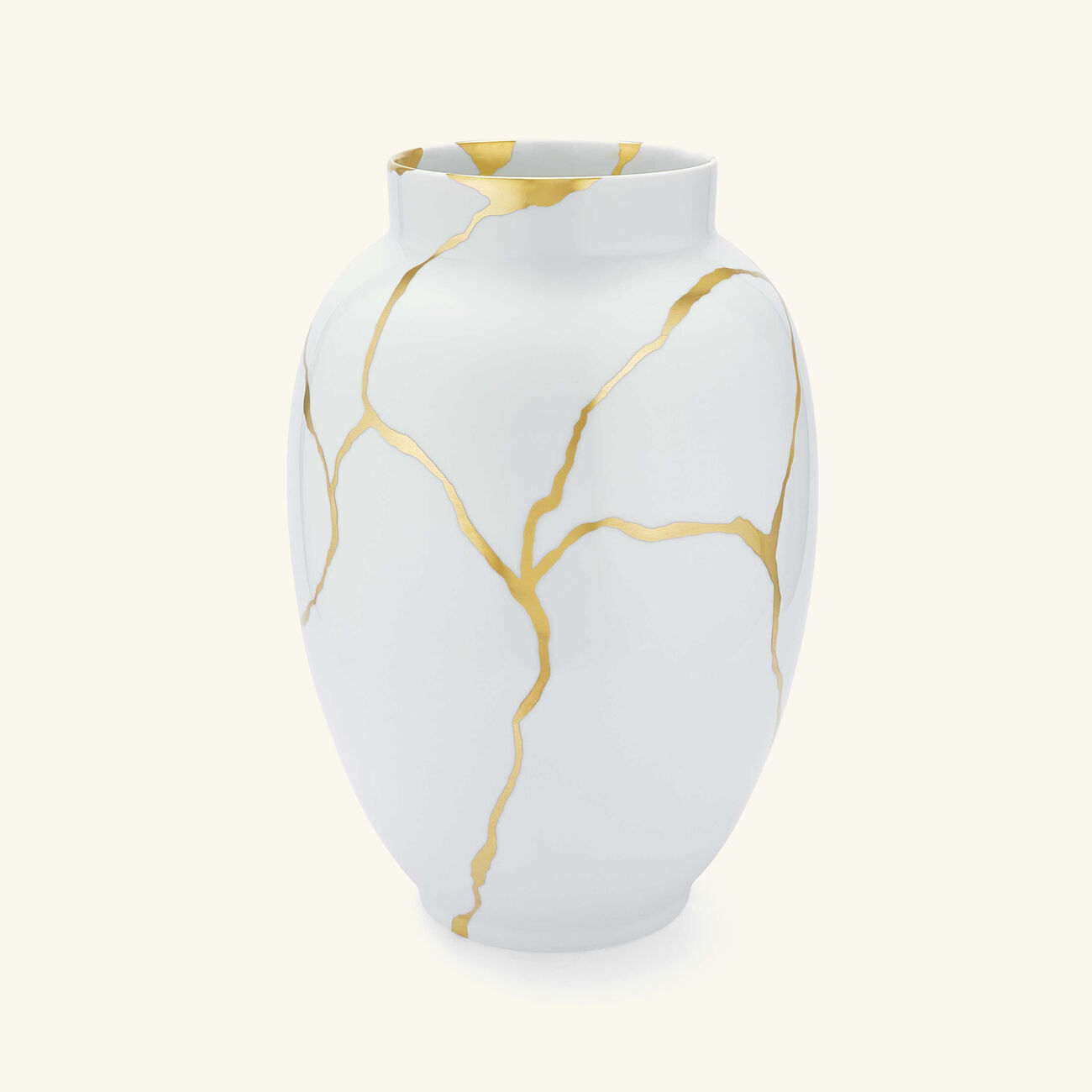 bernardaud kintsugi white large vase
