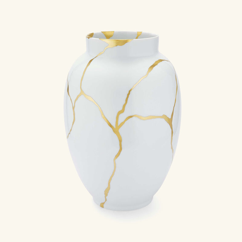 bernardaud kintsugi white large vase
