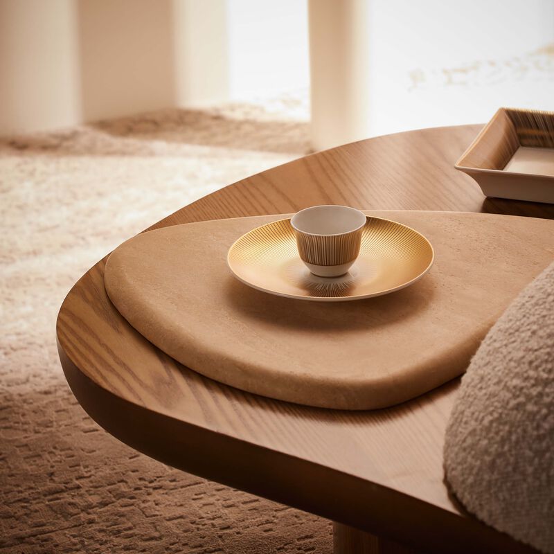 bernardaud sol bread butter plate round gold 16cm