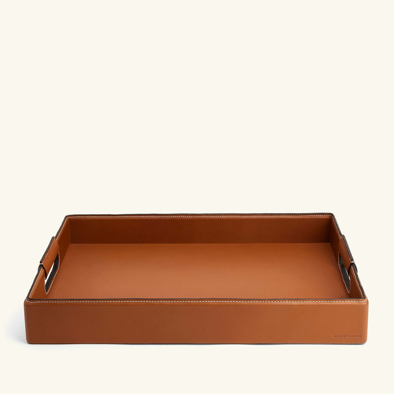 Wyatt Serving Tray Rectangular Large Brown ralph lauren home wyatt serving tray rectangular large brown