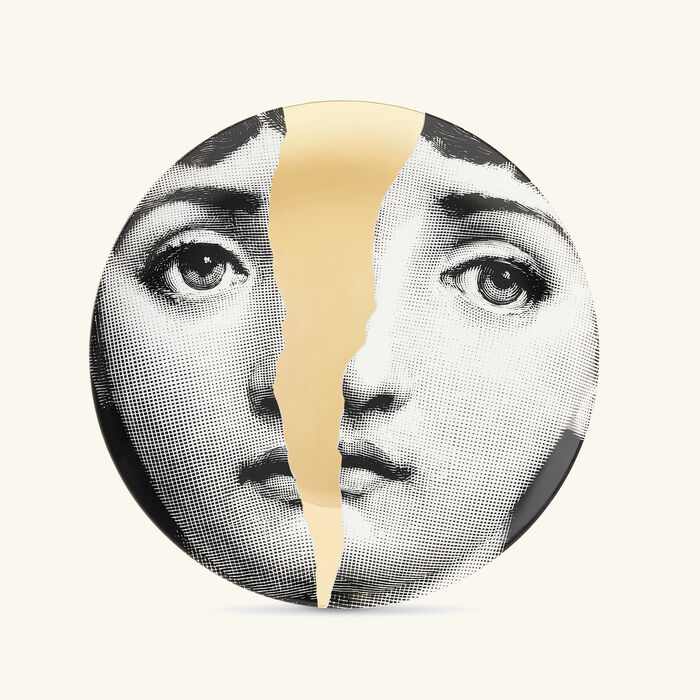 fornasetti tema e variazioni no 10 wall plate gold