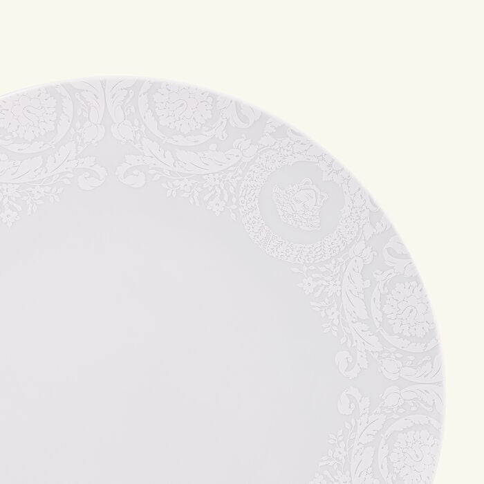 فيرساتشي طبق سفلي باروكو 92 دائري أبيض 33 سم
