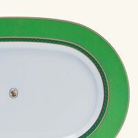 rosenthal signum fern plate oval green 24cm