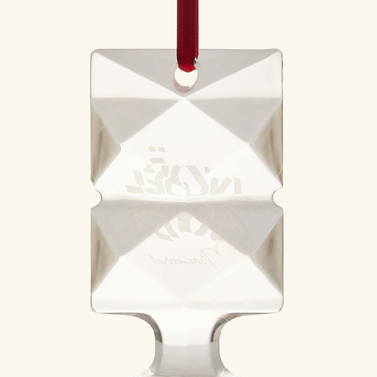 baccarat no l louxor annual ornament 2024 mini clear