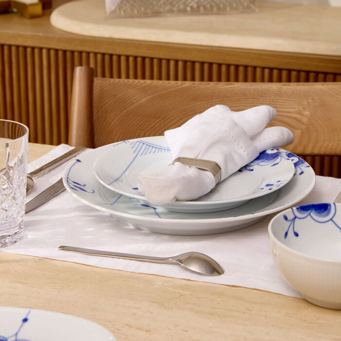 Blue Mega 2 Dessert Plate Round White 22cm royal copenhagen blue mega 2 dessert plate round white 22cm