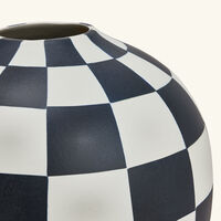 l objet damier vase medium white