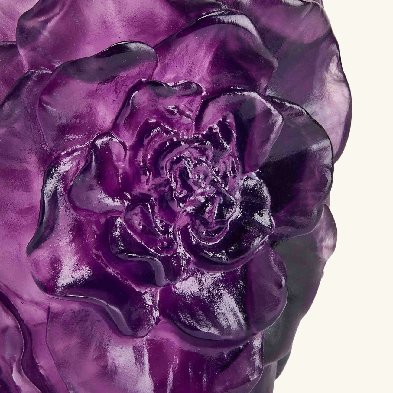 Camellia Vase Small Violet daum camellia vase small violet
