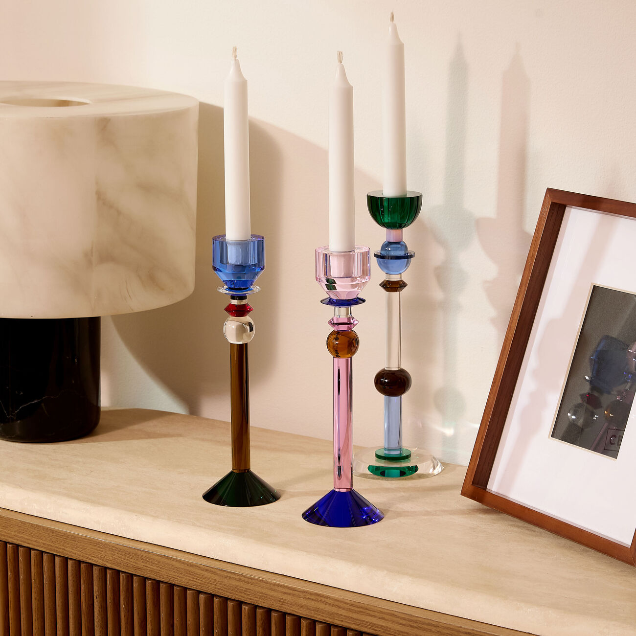 reflections copenhagen rosalin candle holder multicolored