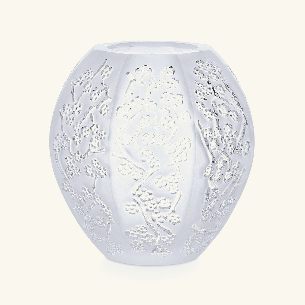 lalique sakura vase mini clear