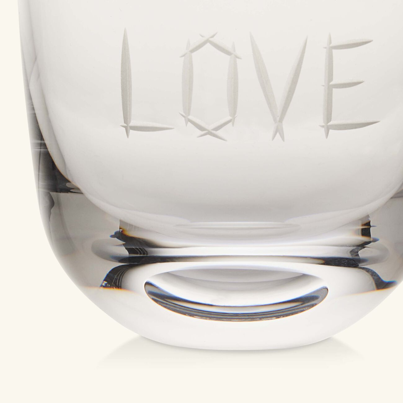 ABC Love Drinking Glass Clear ruckl abc love drinking glass clear