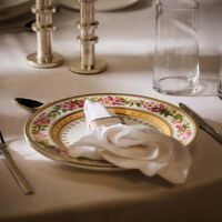 bernardaud botanique dinner plate round pink 26cm