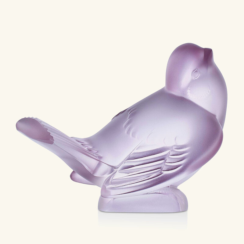 منحوتة العصفور صغيرة وردية large