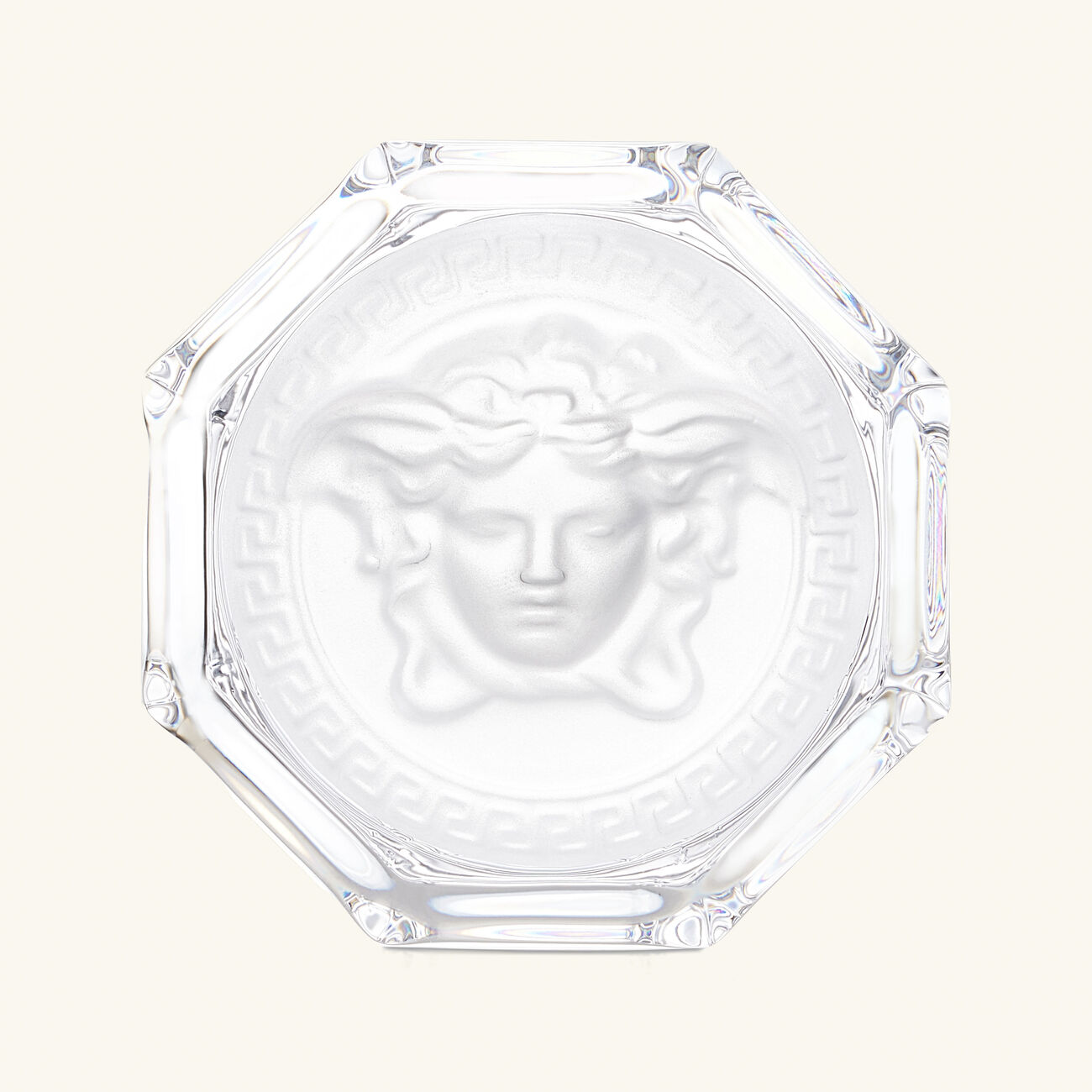 فيرساتشي طقم ميدوزا لوميير مؤلف من كأسين للشرب باللون الشفاف