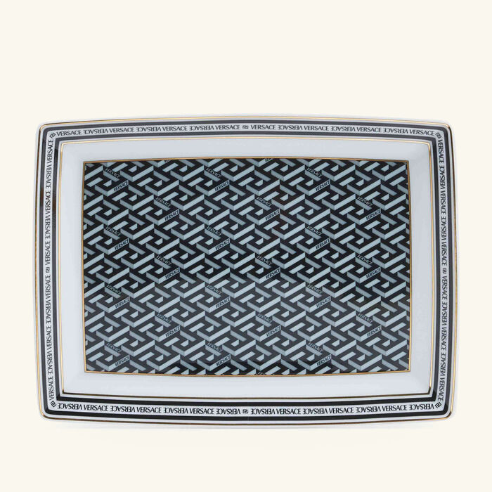 La Greca Signature Serving Platter Rectangular 21cm versace la greca signature serving platter rectangular 21cm