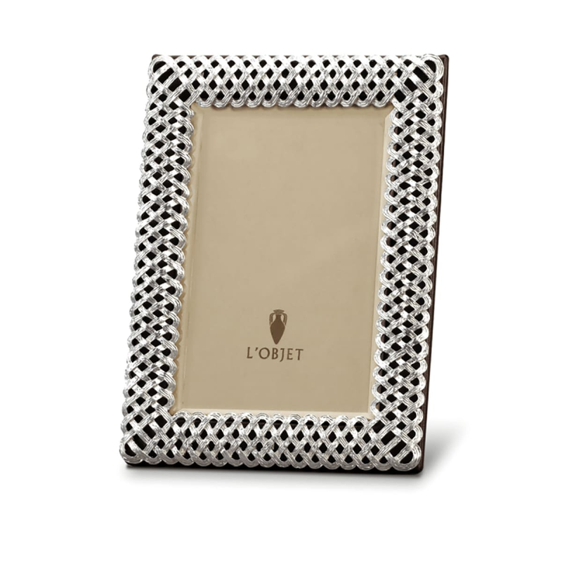 Braid Picture Frame Silver Plated 13x18cm l objet braid picture frame silver plated 13x18cm