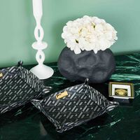 versace la greca signature trinket tray square small black