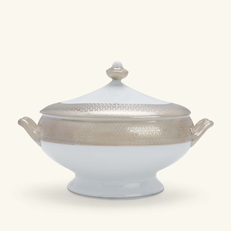 bernardaud divine soup tureen silver