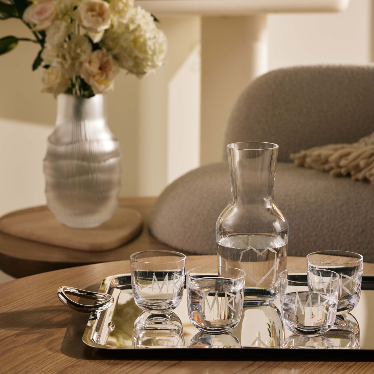 ruckl abc mr drinking glass clear