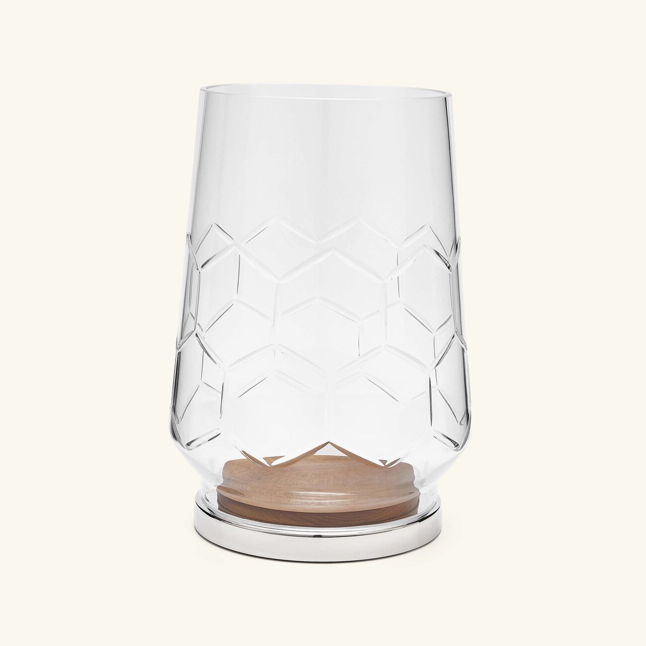 christofle madison 6 hurricane candle holder stainless steel