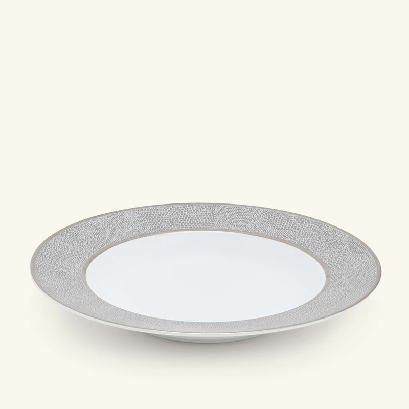 Sauvage Soup Plate Round Silver 22cm bernardaud sauvage soup plate round silver 22cm