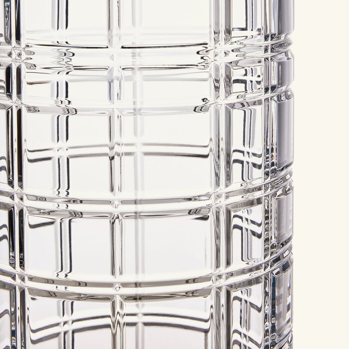 ralph lauren home hudson plaid vase medium clear